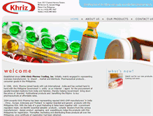 Tablet Screenshot of khrizpharma.com